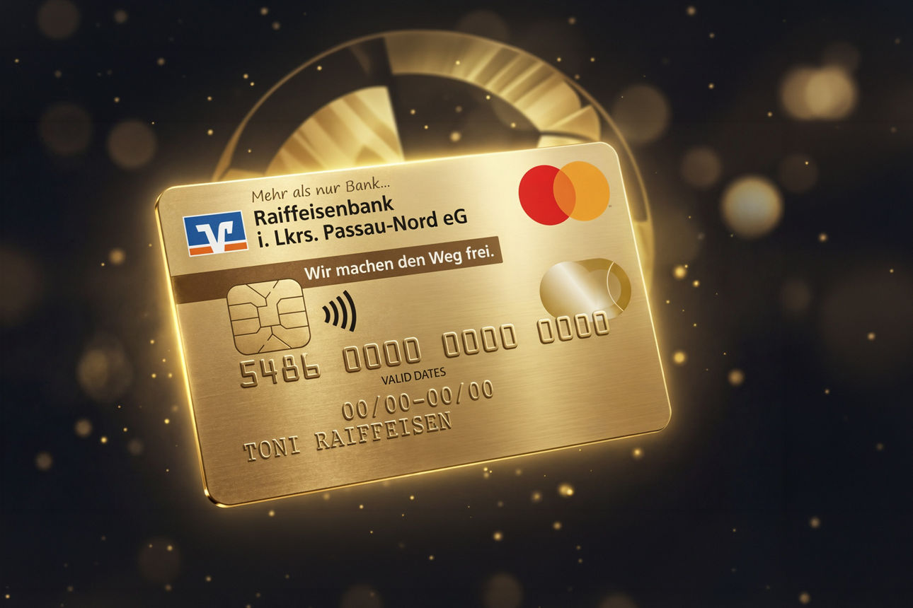 Abbildung einer leuchtenden GoldCard