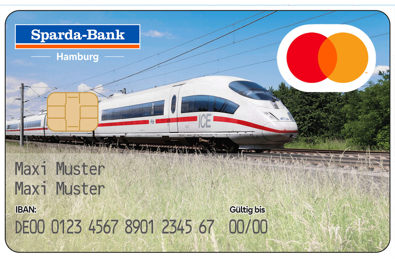 Abbildung girocard Motivkarte ICE
