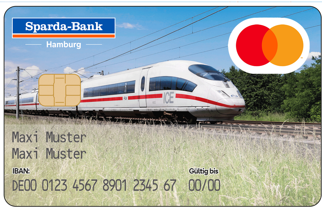 Abbildung girocard Motivkarte ICE