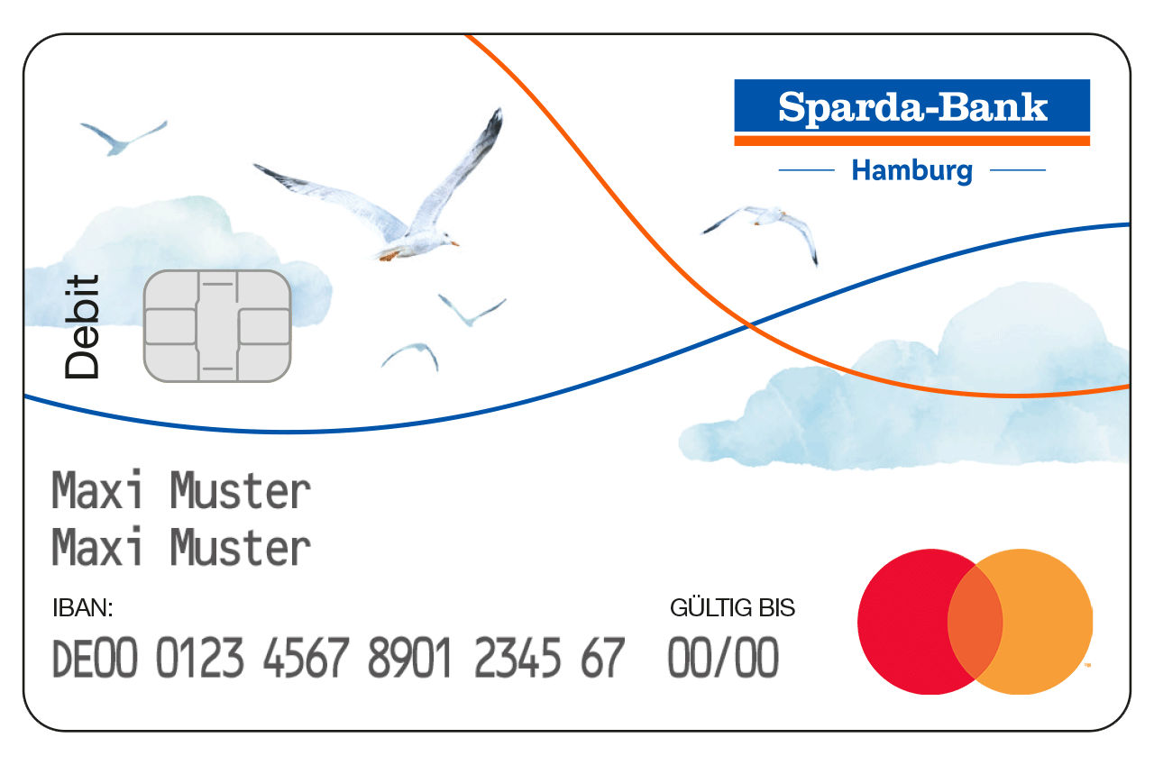 Abbildung der Sparda Horizont girocard aus Recycling-Kunststoff