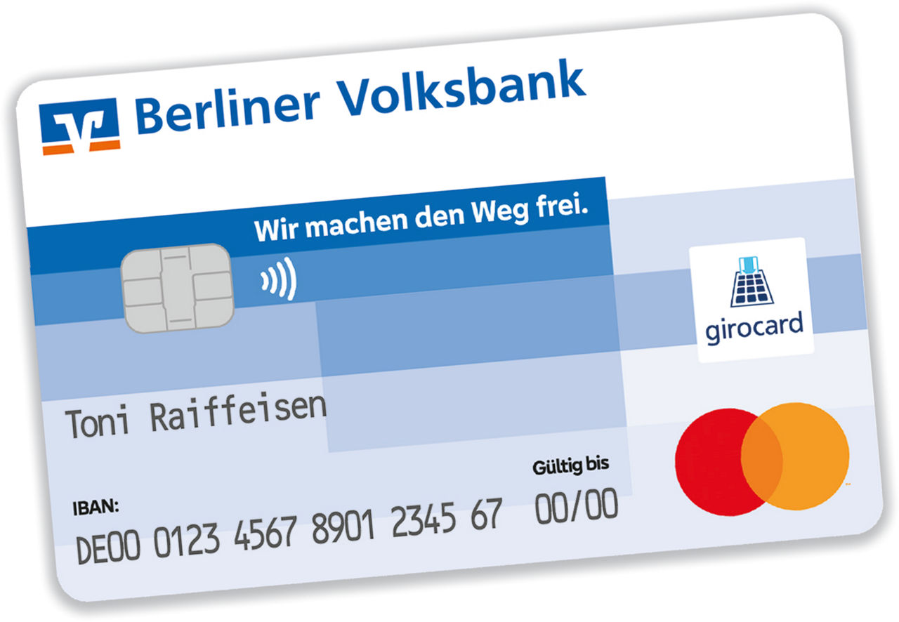 Abbildung einer girocar der Berliner Volksbank