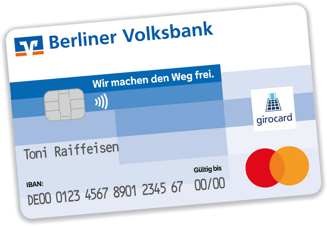 Abbildung einer girocar der Berliner Volksbank