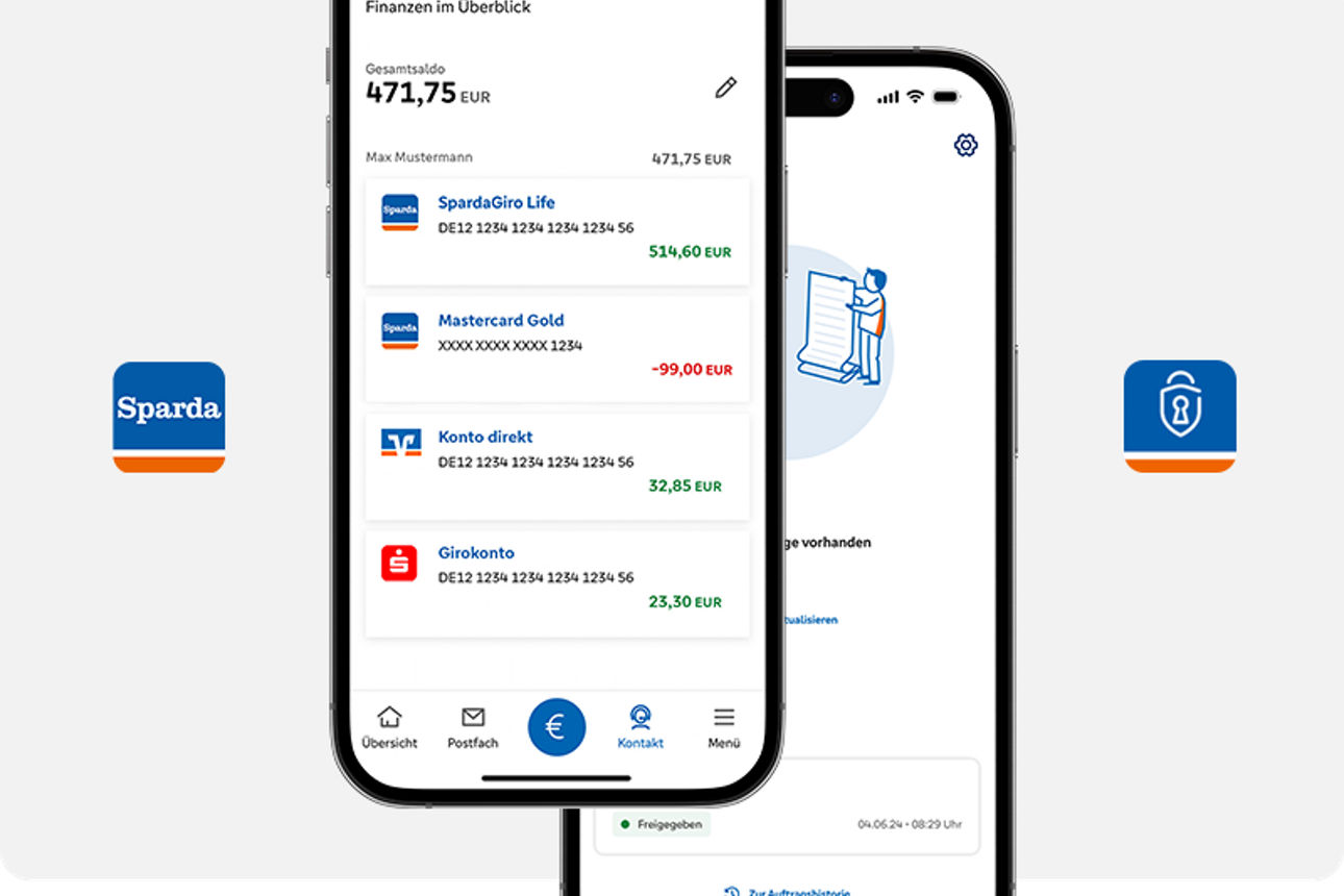 App Darstellung auf einem mobilen Endgerät