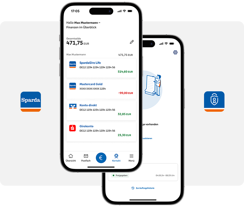 App Darstellung auf einem mobilen Endgerät