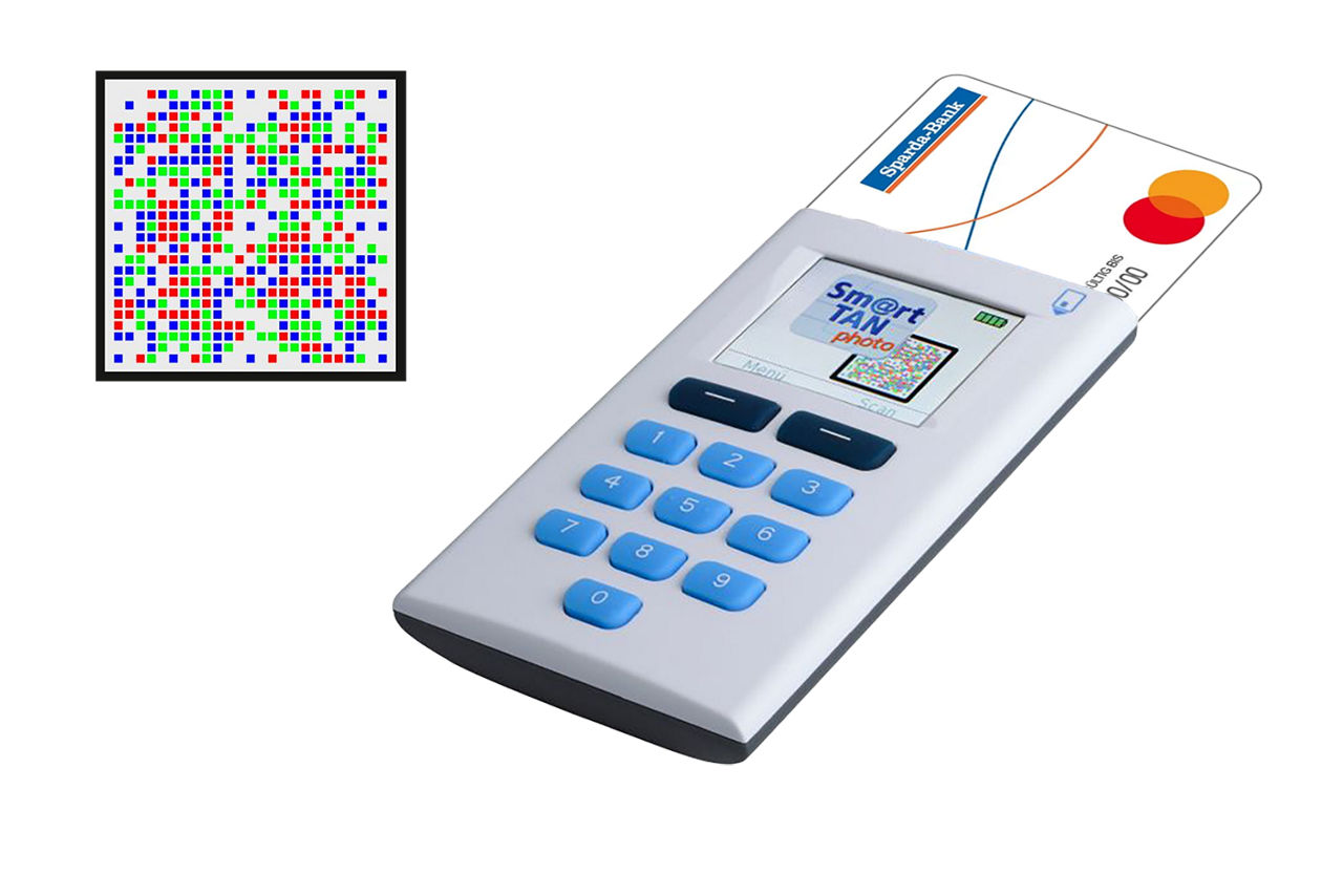 TAN-Generator mit Farbcode zur Freigabe eines Auftrags per Sm@rt-TAN photo