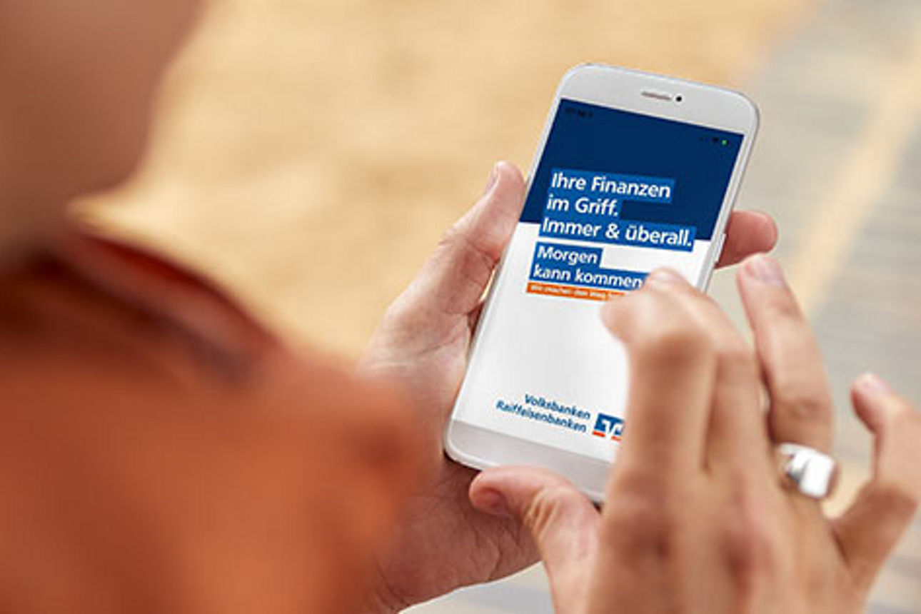 Person auf Handy