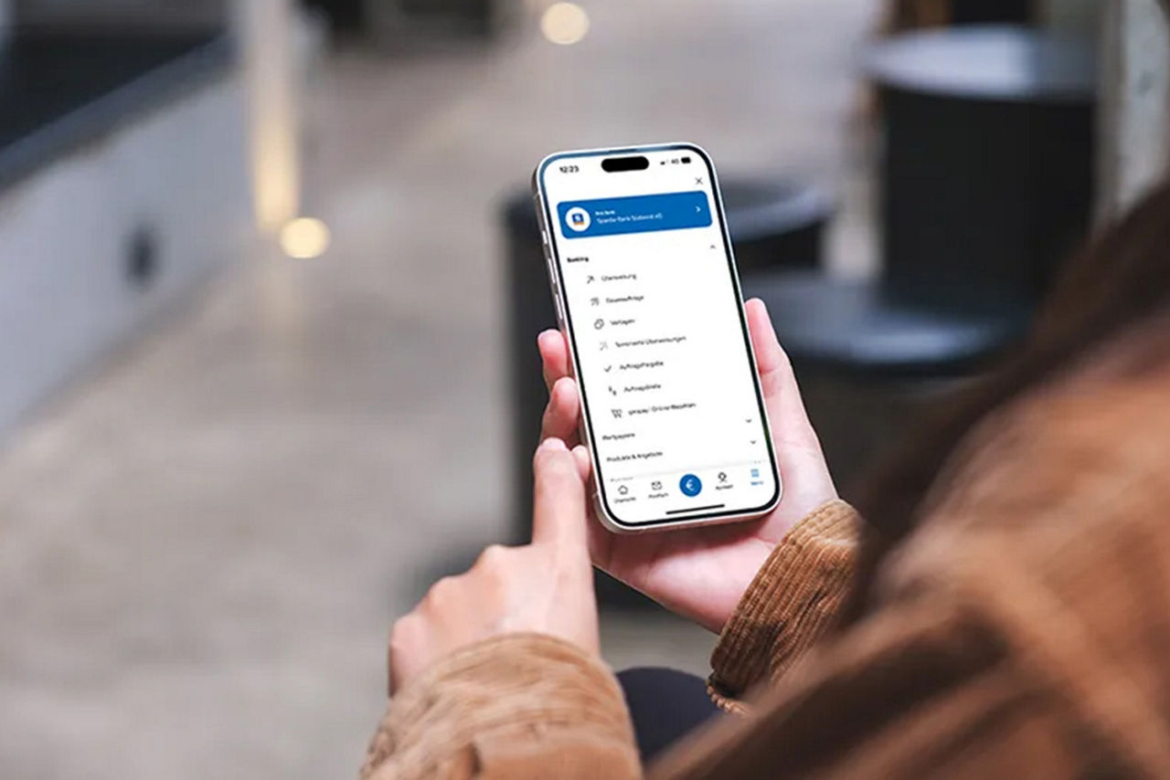 Bedienung Online Banking auf Handy