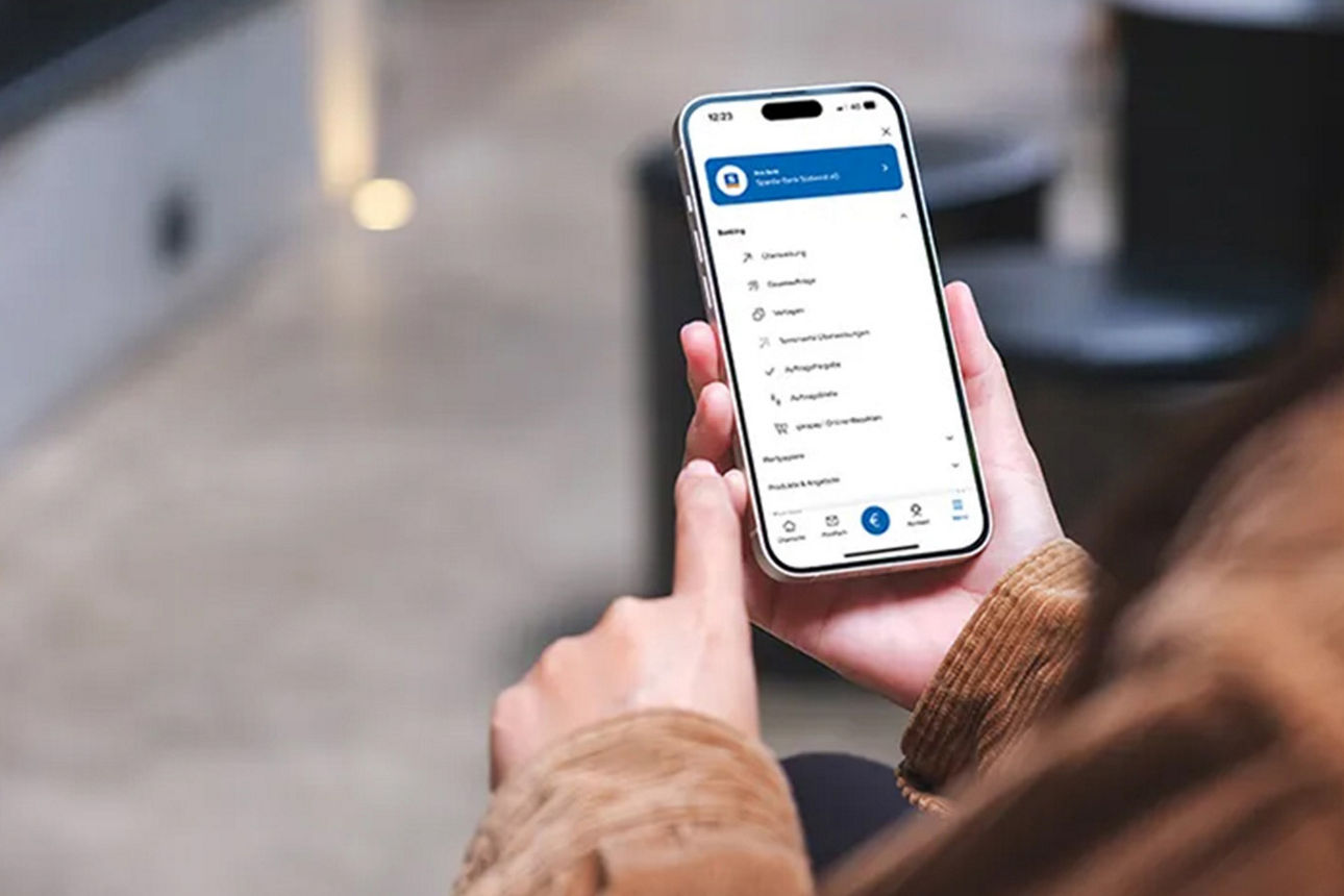Bedienung Online Banking auf Handy