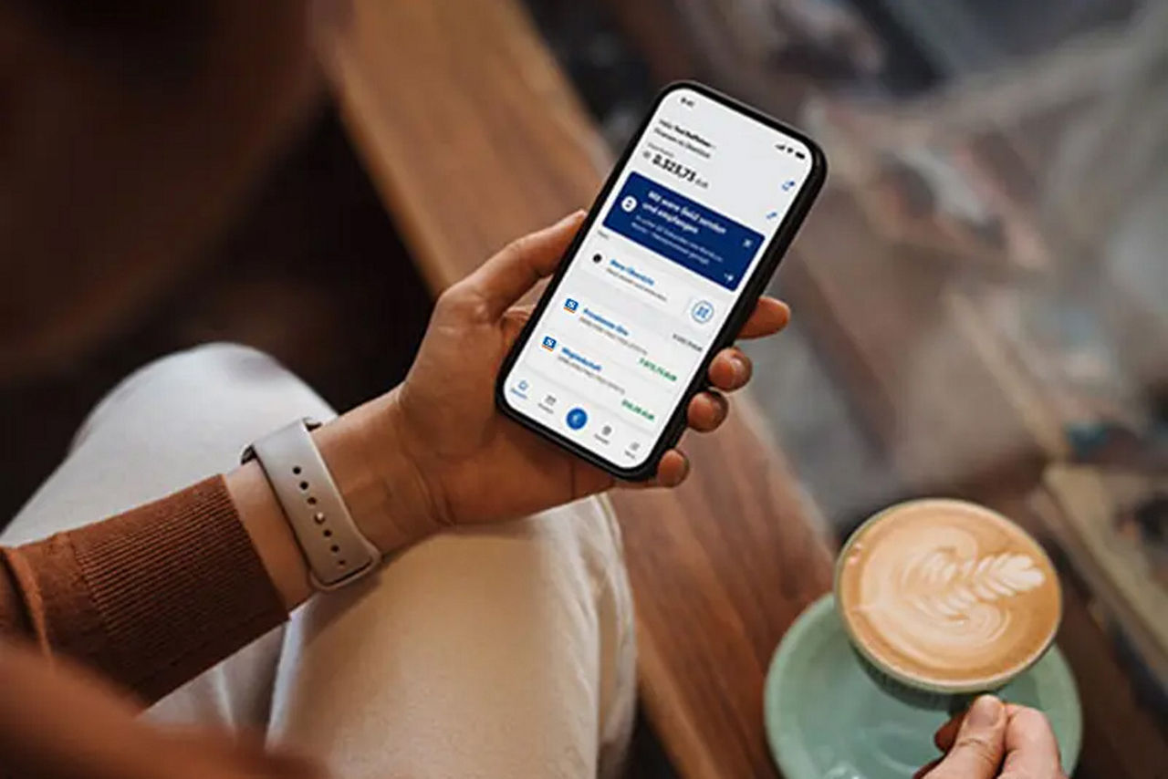 Wero in der Kontenübersicht in der Banking App