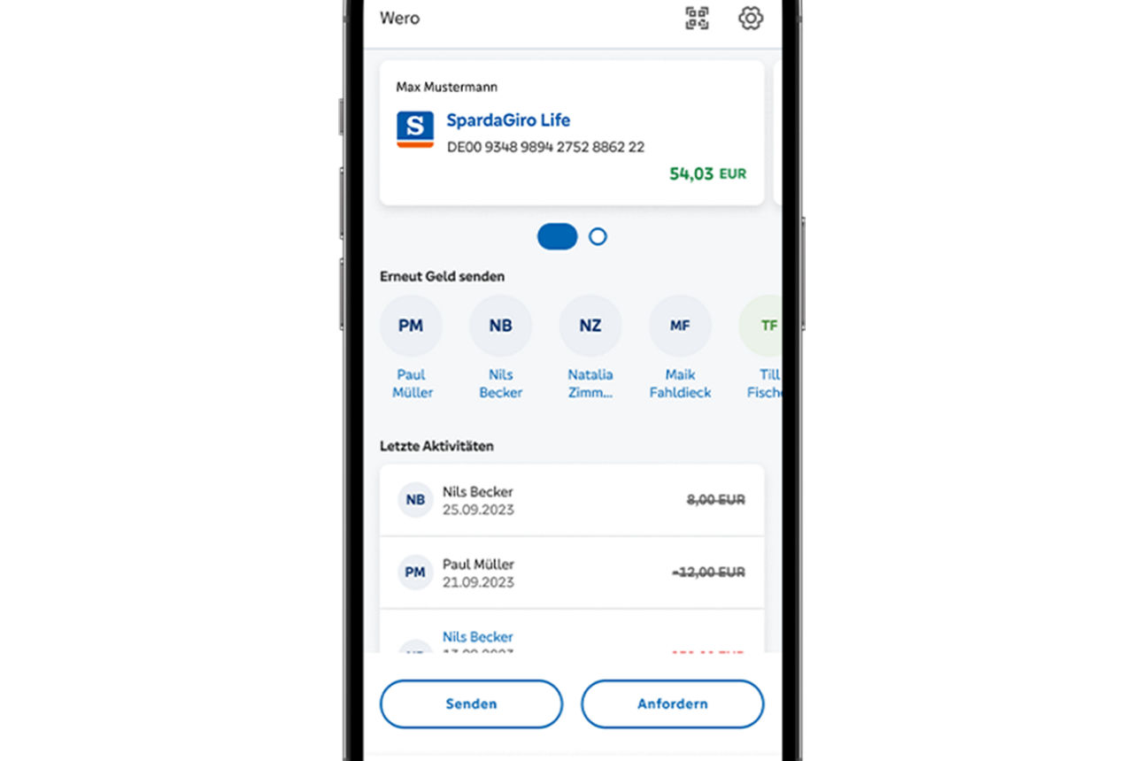 SpardaBanking App Kontenübersicht