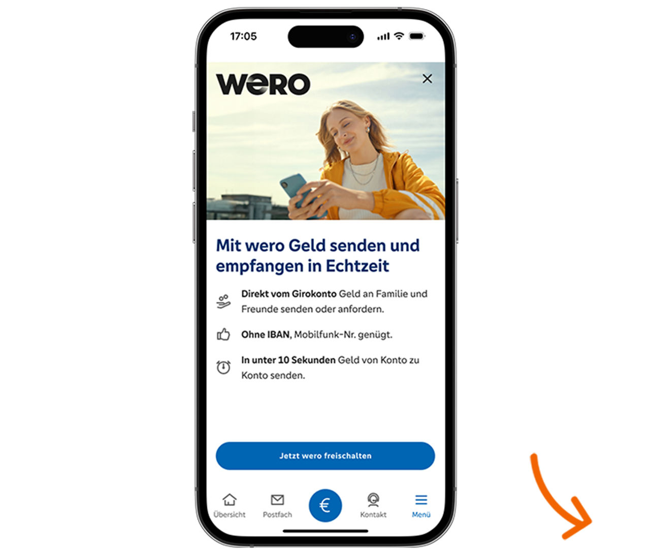 Ansicht der Wero Freischaltung
