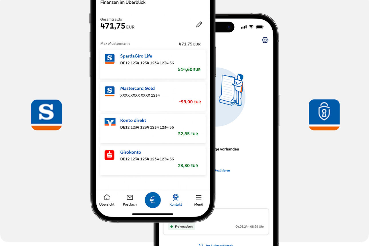 App Darstellung auf einem mobilen Endgerät