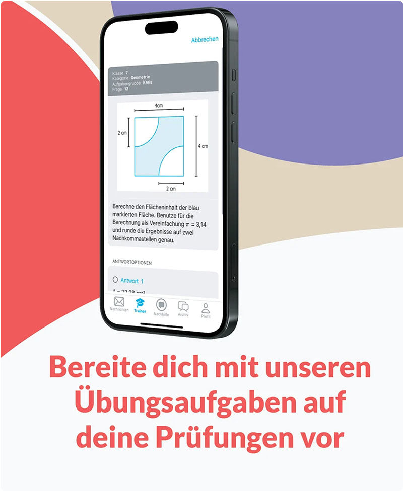 Bereite dich mit unserem Übungsaufgaben auf deine Prüfungen vor