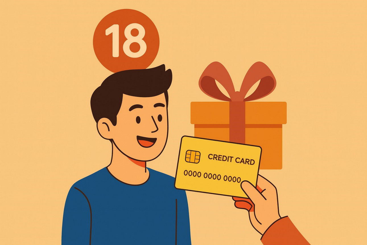 Ein Junge bekommt zum 18. Geburtstag eine Goldkarte