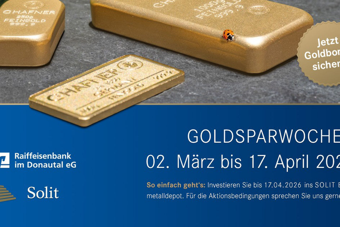Kampagnenbild zu den GoldsparWochen