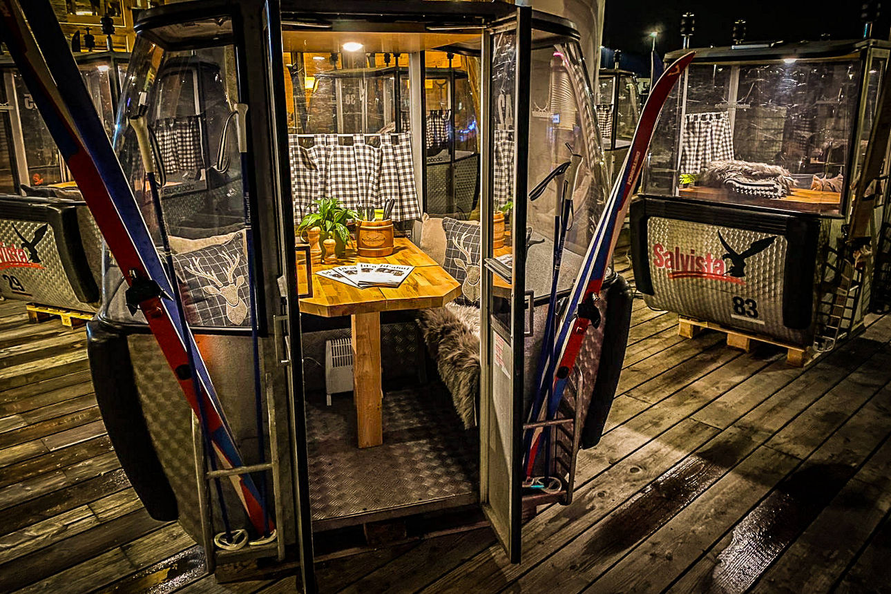 Dinner in einer Gondel in Winnenden