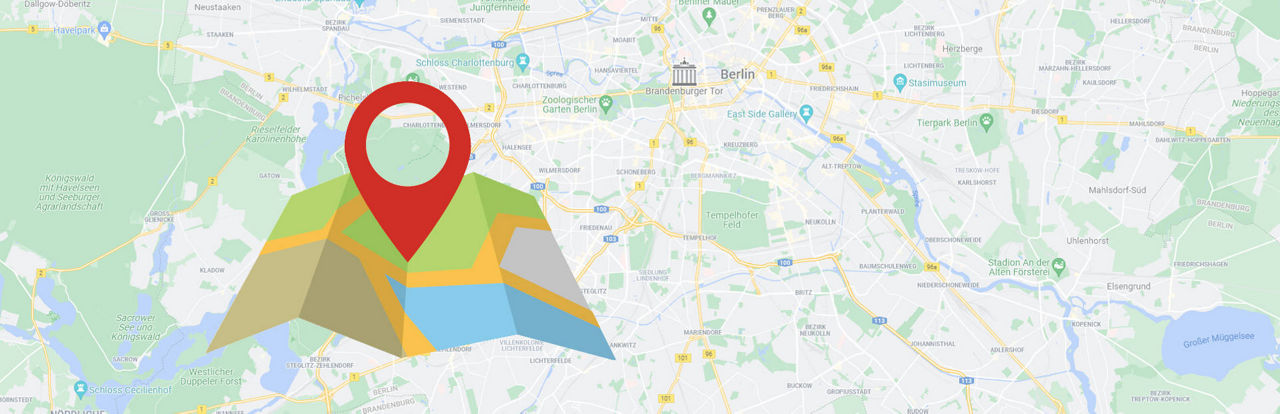 Kartenausschnitt von Berlin auf Google Maps