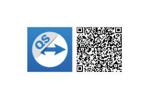QR-Code zum Downlod der Fernwartungs-App TeamViewer für Android