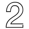 Eine 2 symbolisiert den zweiten Schritt