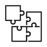 Icon zeigt Puzzleteile