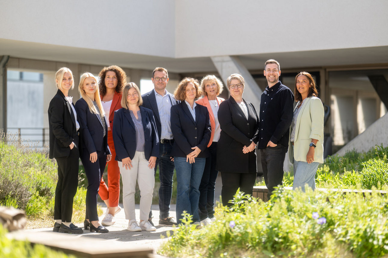 Gruppenbild der Stabsstelle des EB-Kundenservices