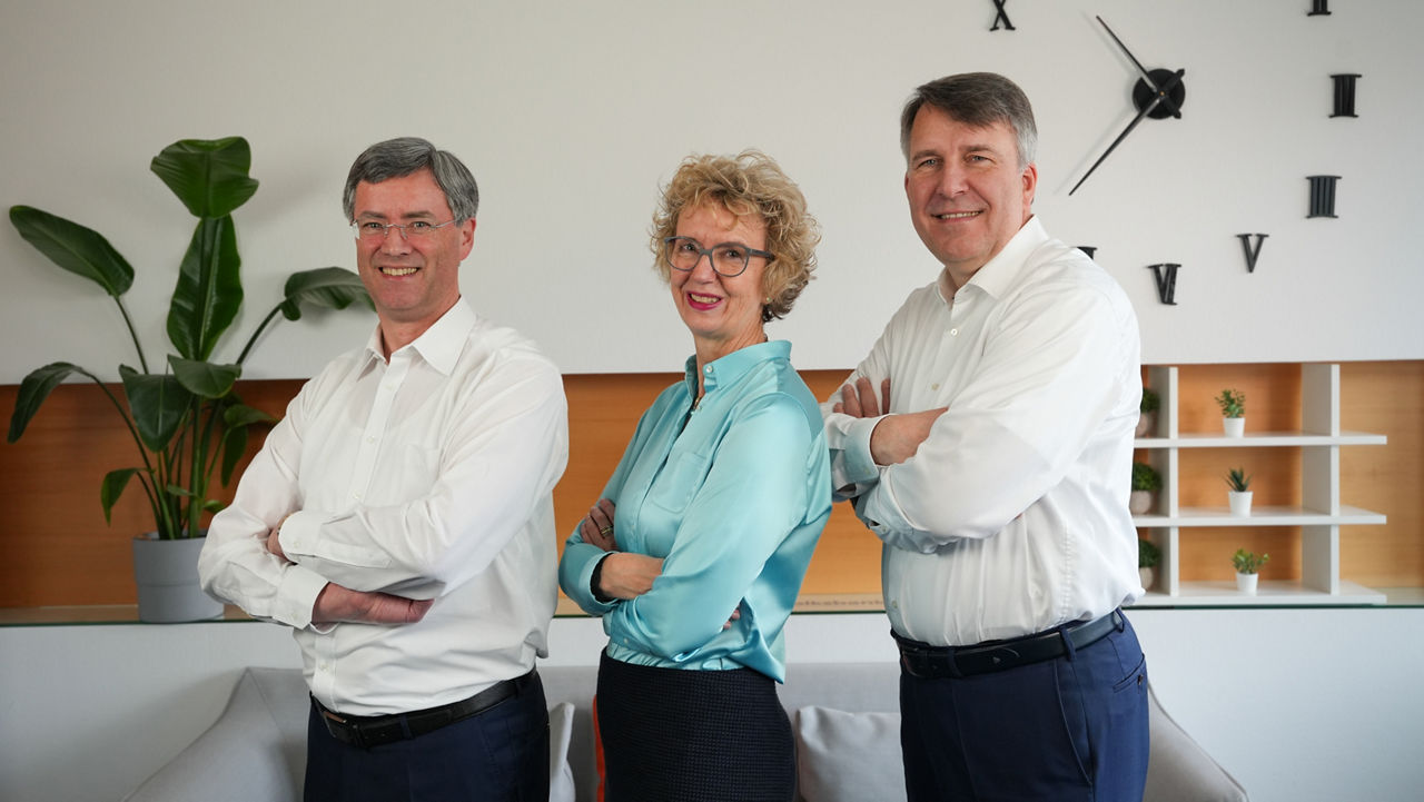 Unser Vorstand: Thorsten Rathje, Rita Herbers, Nils Abels (v.l.n.r)
