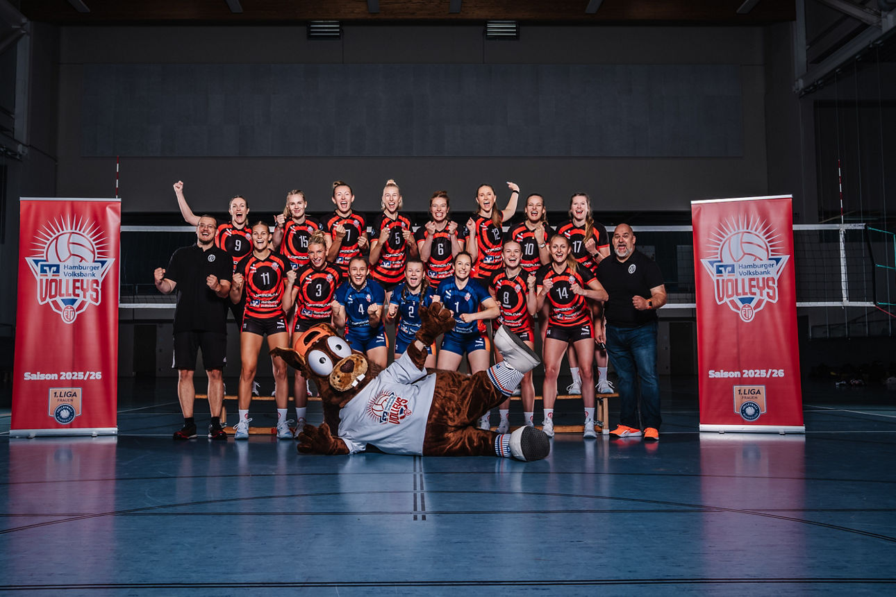 Das Team der ETV Hamburger Volksbank Volleys.