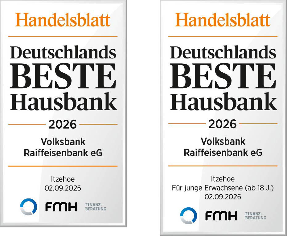 Handelsblatt-Siegel Beste Hausbank und Beste Hausbank für junge Erwachsene 2026