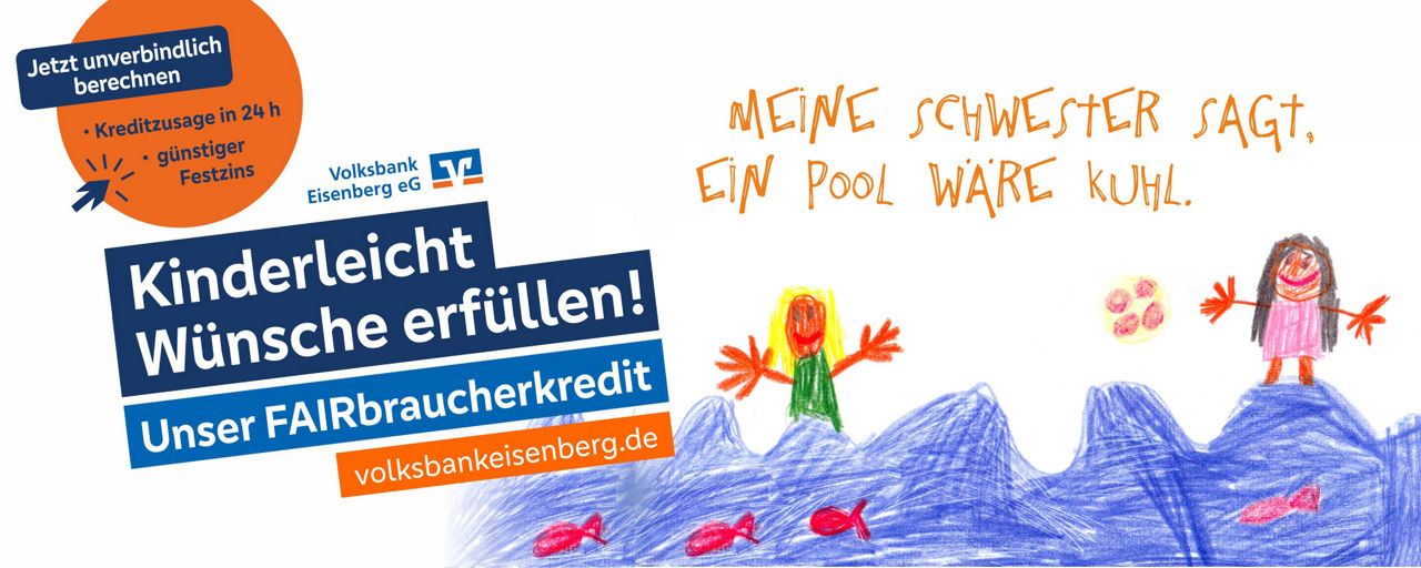 Kinderzeichnung "Meine Schwester sagt, ein Pool wäre kuhl"
