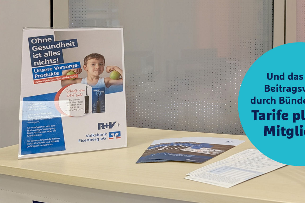 Gesundheitswochen in der Volksbank - wir beraten zu Versicherungen der Gesundheitsvorsorge