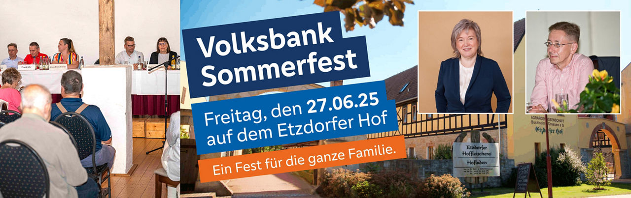 Sommerfest und Generalversammlung Volksbank Eisenberg 2025