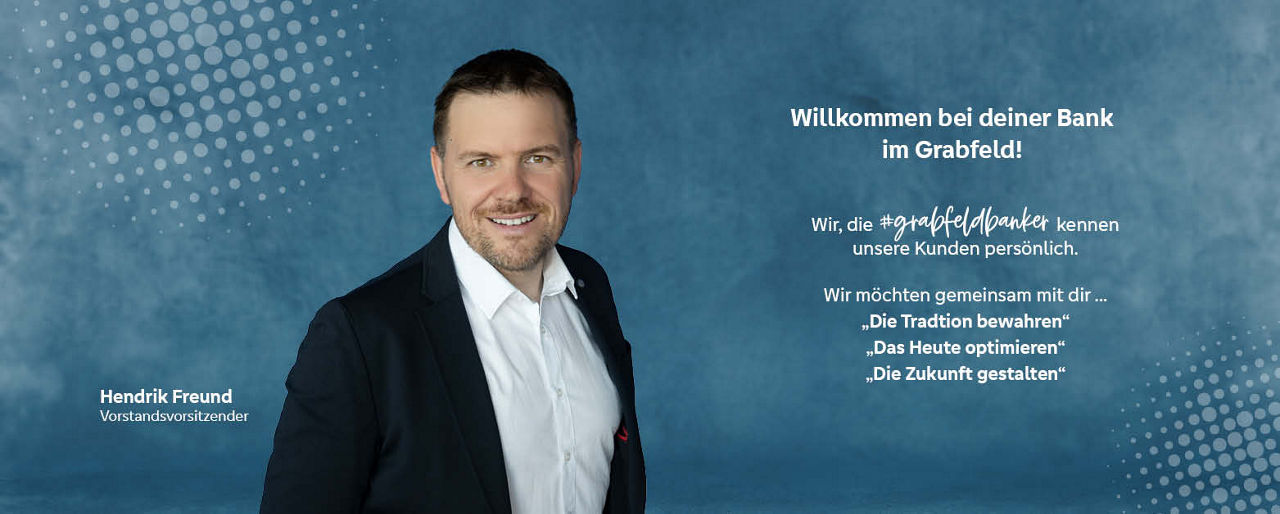 Hendrik Freund begrüßt Besucher der Website.