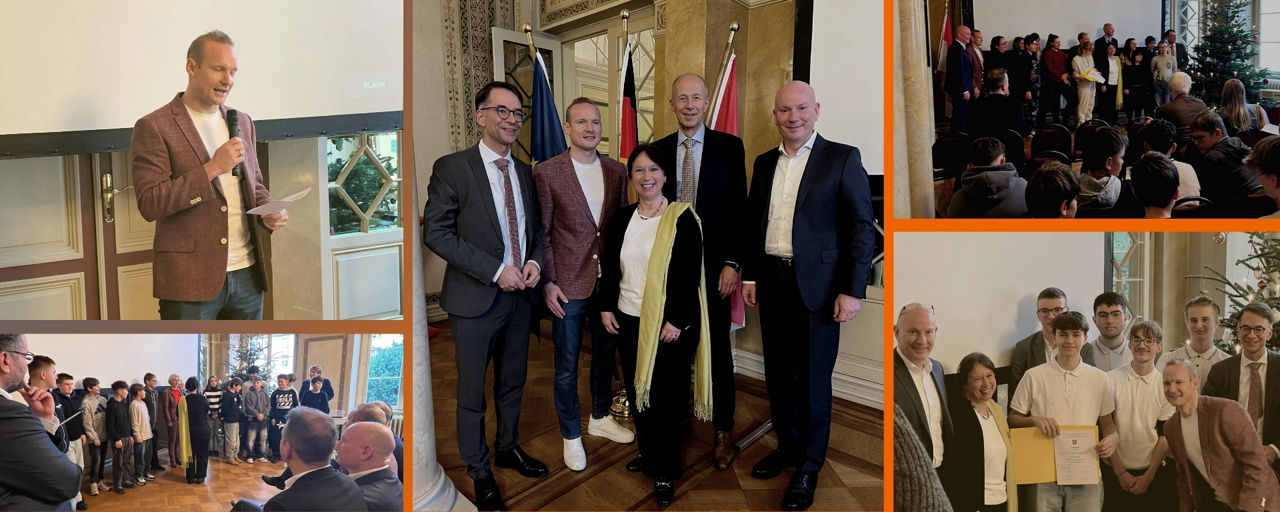 Collage zur Preisverleihung Schülerwettbewerb Demokratie