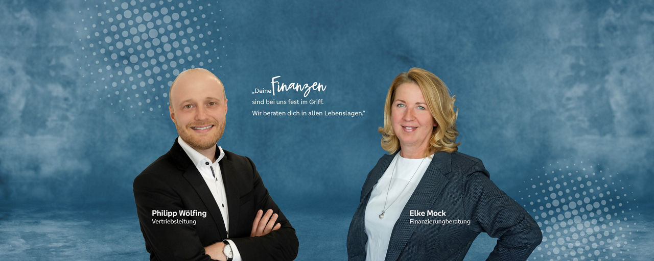 Philipp Wölfing und Elke Mock lächeln ins Bild.
