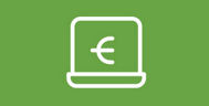 Icon eines aufgeklappten Laptops