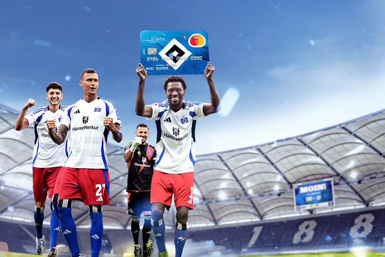 Kontokarte im HSV-Design