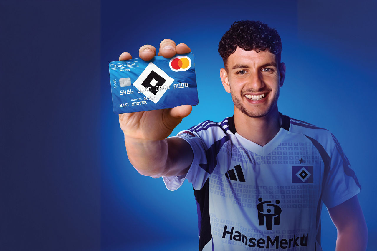 Kontokarte im HSV-Design