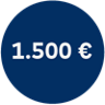 Icon mit dem Text "1.500 €"