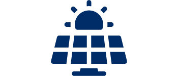 Symbol das Solarenergie darstellt