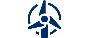Symbol das Windkraft darstellt