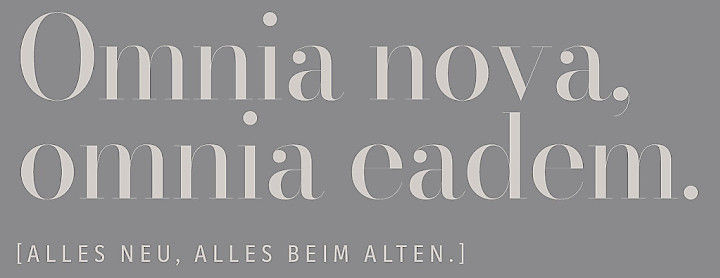 alles neu alles beim alten