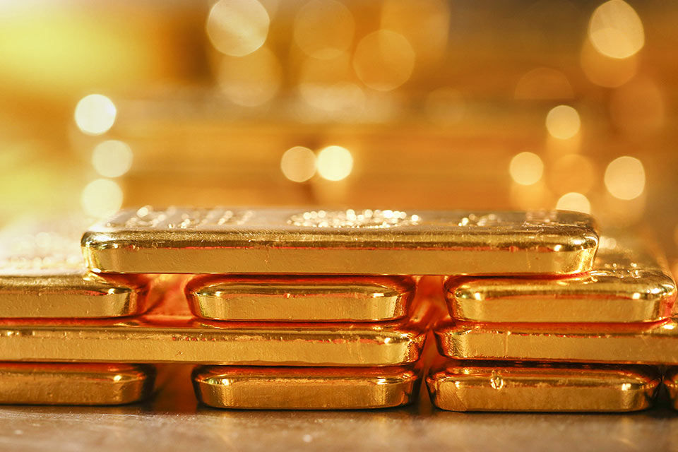 Abbildung von Goldbarren