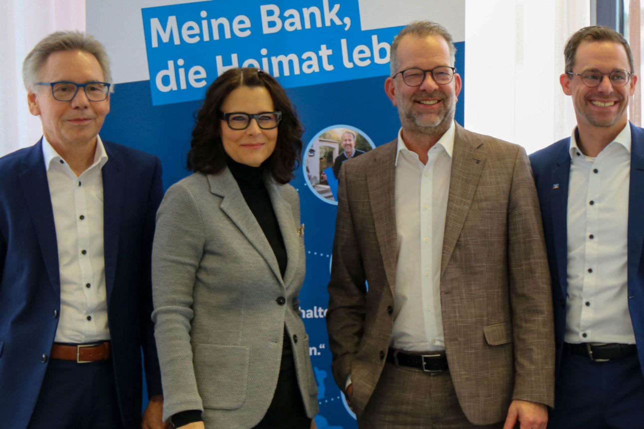 Vorstand der Vereinigte Volksbanken eG bei der Jahrespressekonferenz 2026