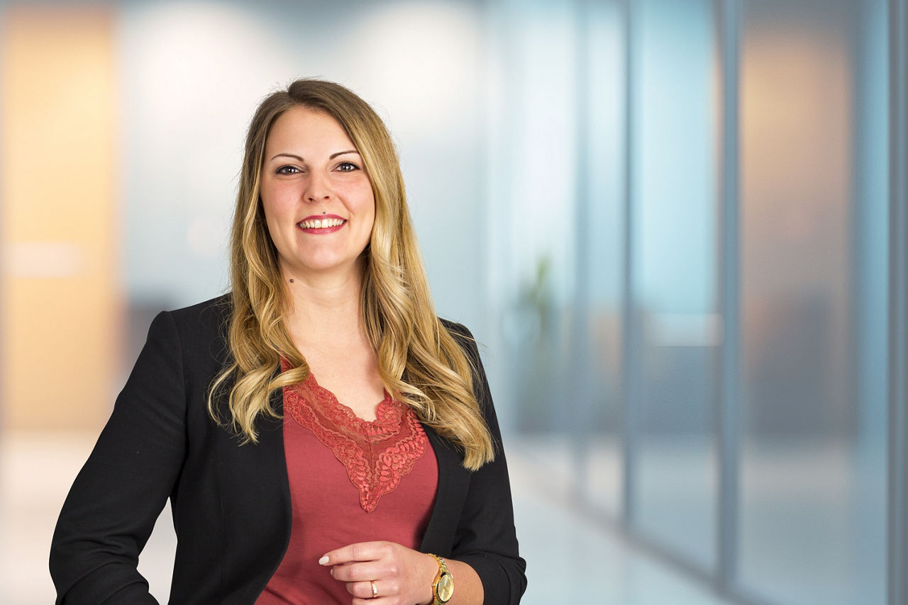 Assistentin Firmenkundenservice Jennifer Beinker