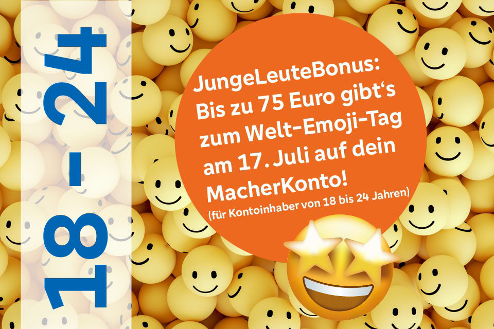 JungeLeuteBonus zum Welt-Emoji-Tag