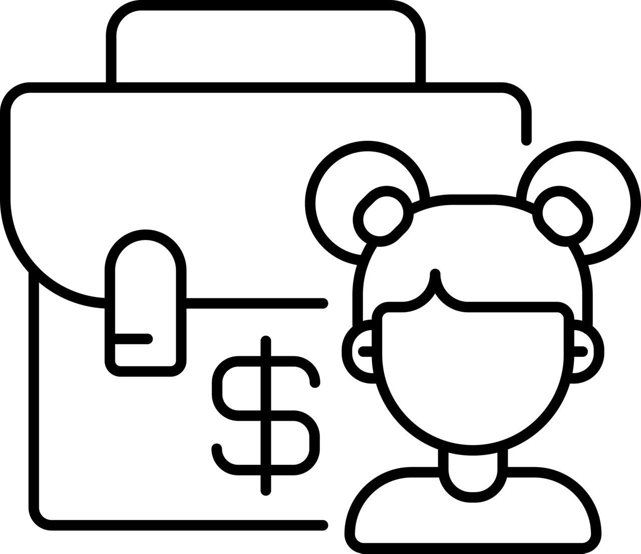 Das Icon zeigt ein Kind und ein Dollarzeichen als Symbol für mögliche Risiken beim Junior-Depot.