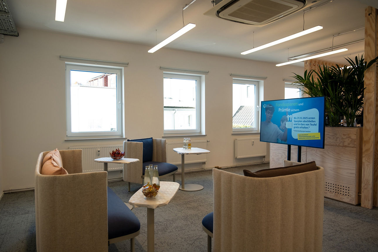 Wartebereich Sparda-Bank-Filiale Bebra