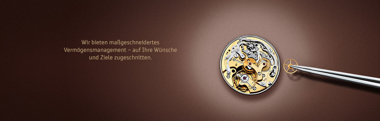 Inneres einer Uhr und eine Pipette