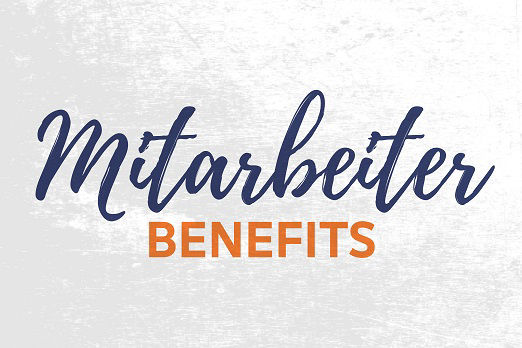 Schriftzug: Mitarbeiter Benefits