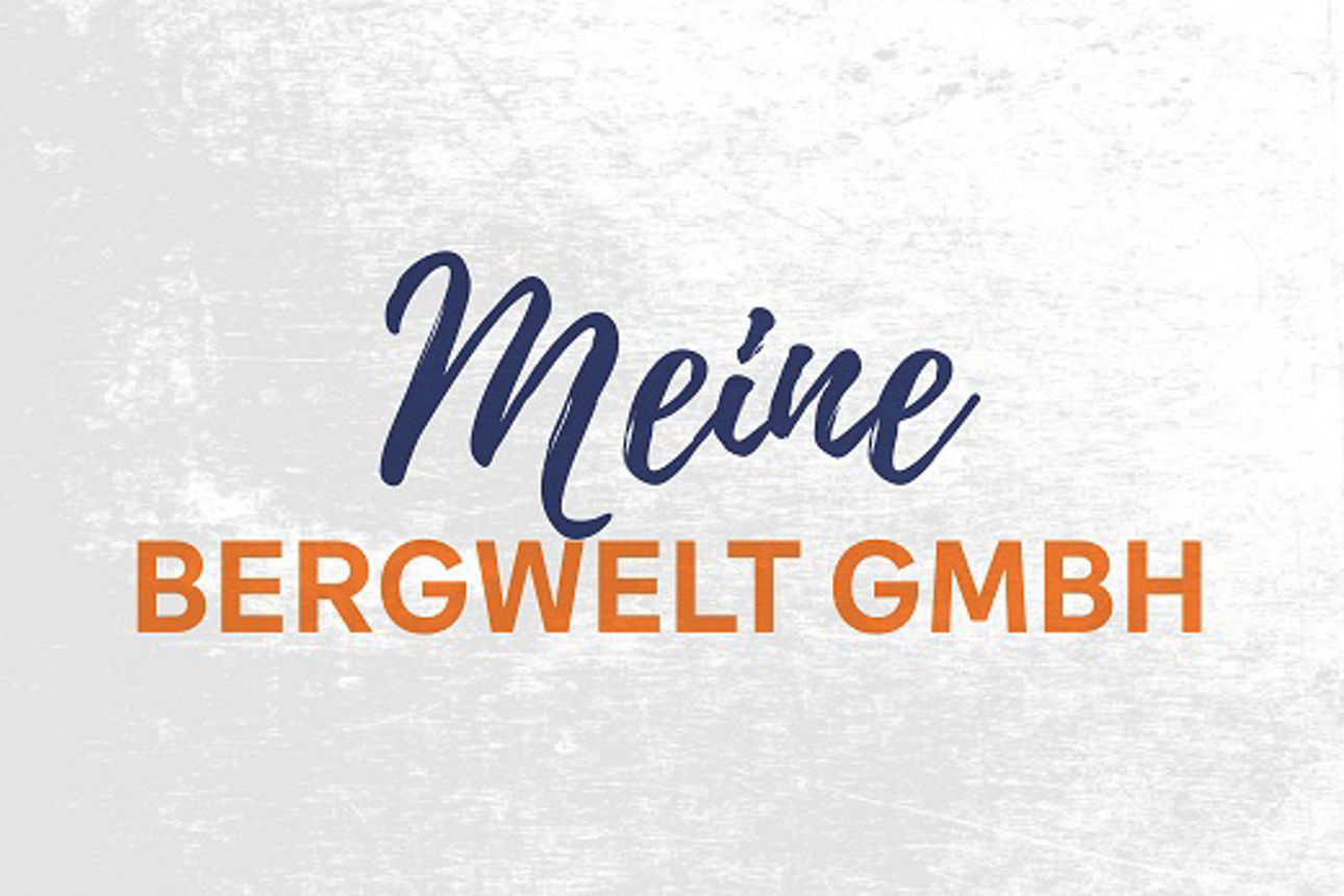 Schriftzug: Meine Bergwelt GmbH